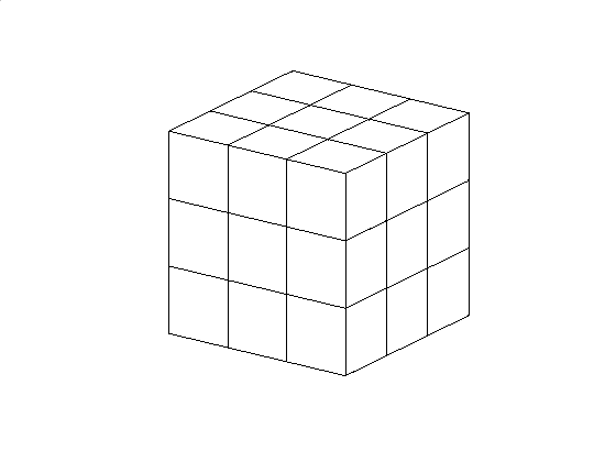 Вращение левой грани по часовой стрелке.